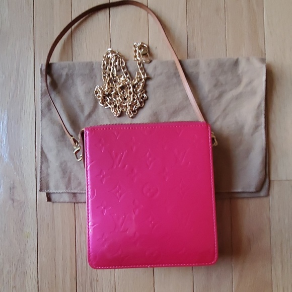SOLD!!!Louis Vuitton Vernis Mott Bag in Hot PINK ! - Picture 4 of 8